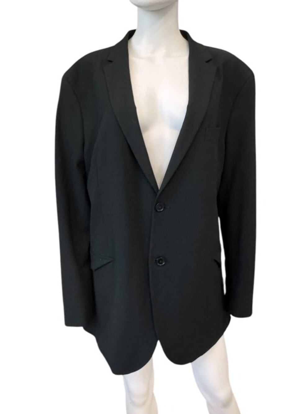NWT NORDSTROM RACK Men's Black Trim Fit Single Breasted Suit Blazer Size XXL